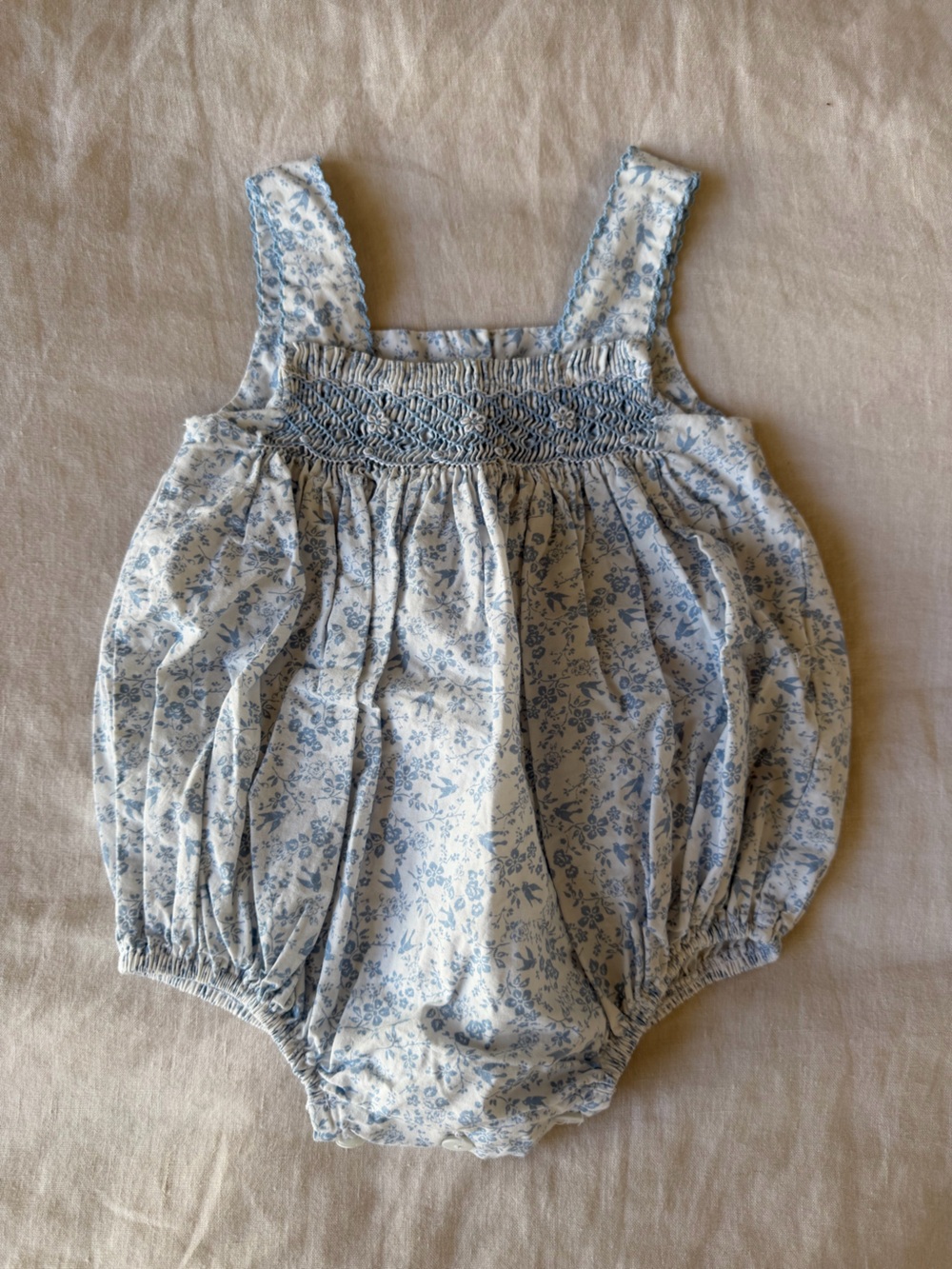 Petit Bebe Floral Bubble Romper 3 Months